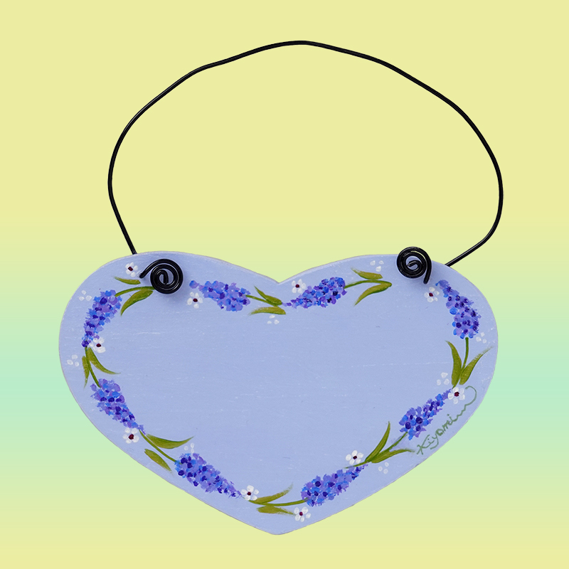 ラベンダーのミニサインプレート