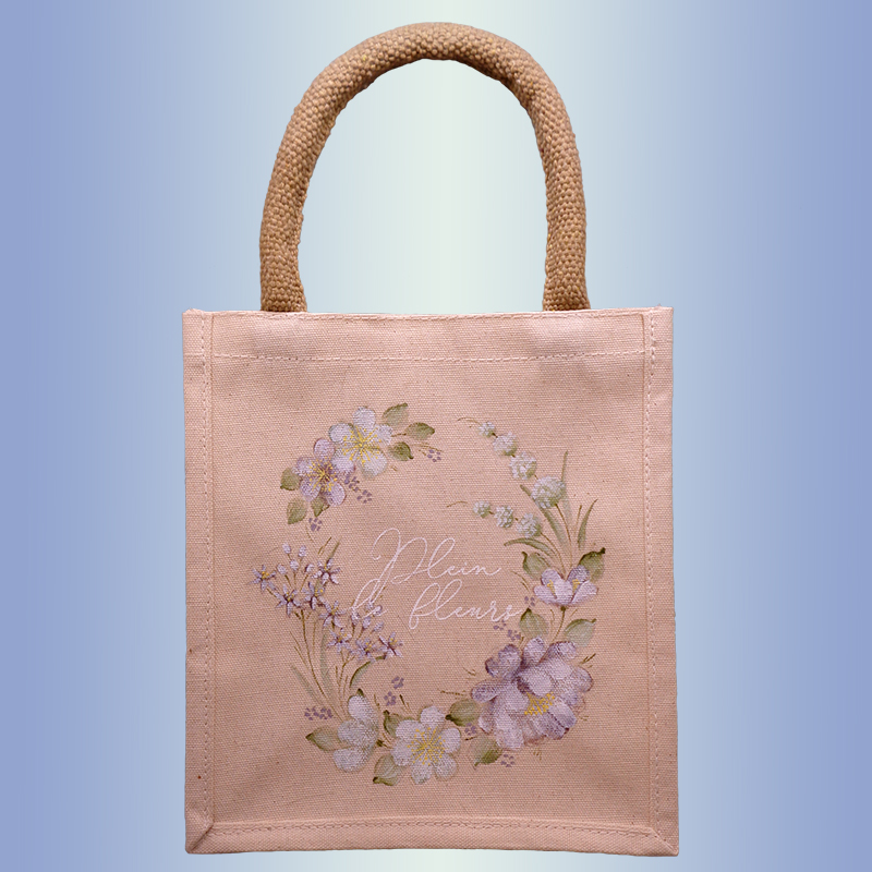 布バッグに描く