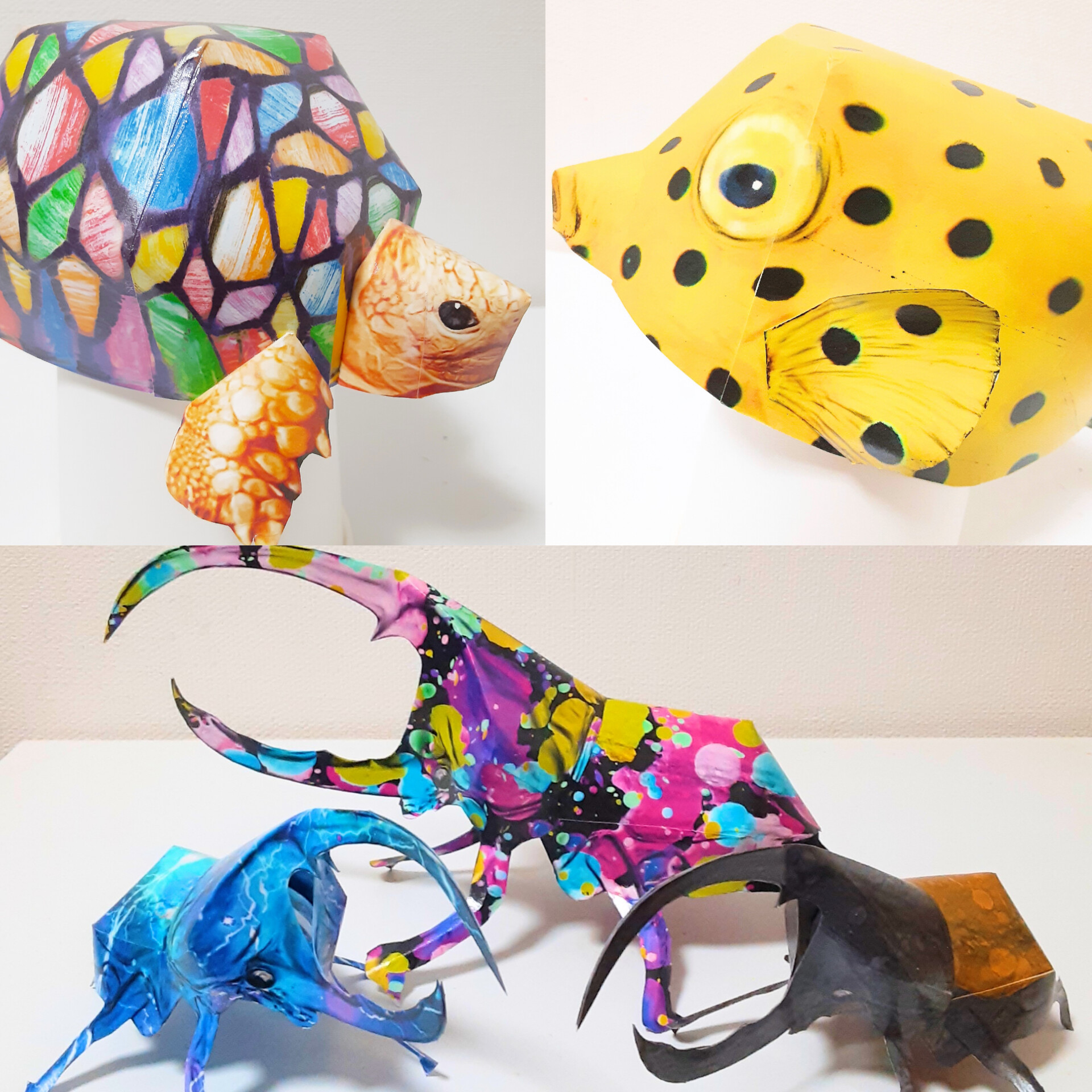 こども立体ペーパークラフト