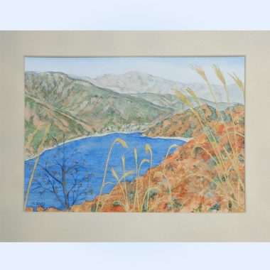 西湖　写真から水彩画を描く