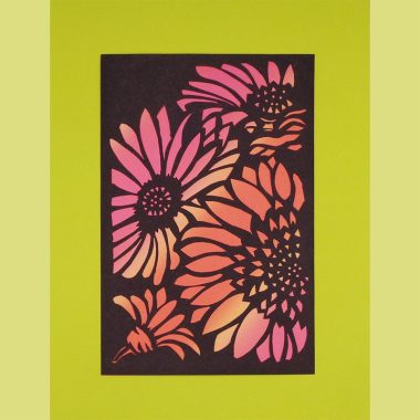 ガーベラの切り絵