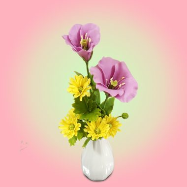 クレイアートの花束